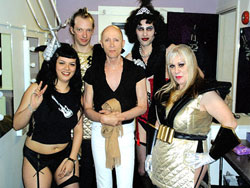 Members of the Sweet Ts with Richard O'Brien
