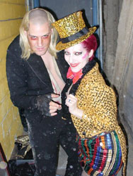 Jessica as Columbia with Mad Man Mike